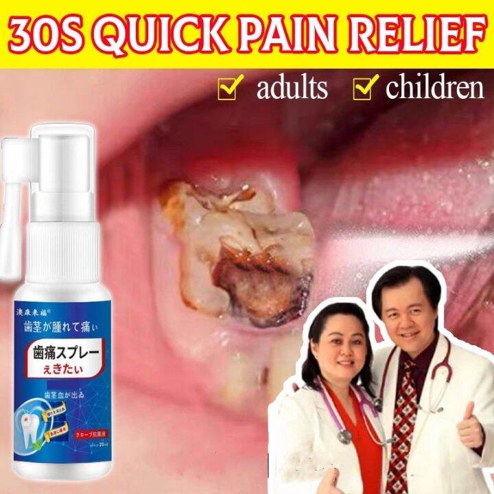 Toothache Spray Whitening Toothache Pain Reliever for adults & kids