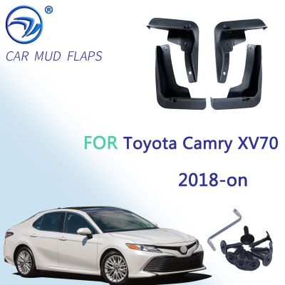 รถโคลนอวัยวะเพศหญิงสำหรับ Toyota Camry 2018 2019 2020 2021บังโคลนสาดยามโคลนพนังบังโคลนพิทักษ์จัดแต่งทรงผมชุดแม่พิมพ์