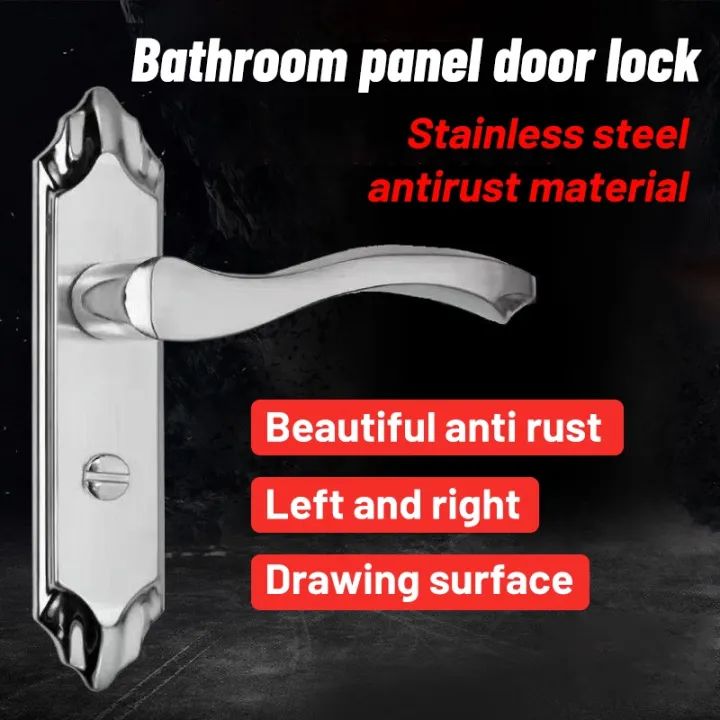 304 stainless steel silent door lock Door Knob AntiTheft Room door lock Set Lazada PH