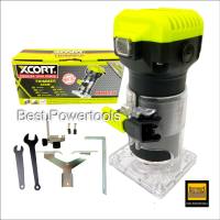 XCORT เครื่องเซาะร่องเราเตอร์ ทริมเมอร์ไฟฟ้า 600W หัวจับดอก 6.35 มม. วัสดุอย่างดี แข็งแรง ทนทาน