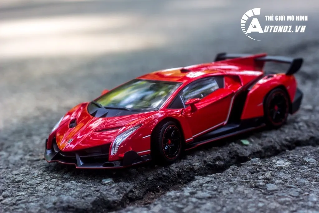 MÔ HÌNH LAMBORGHINI VENENO RED 1:24 DOUBLE HORSES 6792 