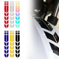 Universal Motorcycle Arrow Stripe Stickers Mudguard Paste Waterproof Oilproof Reflective Sticker Motorbike Tape Decal Accessory Decals  Emblems