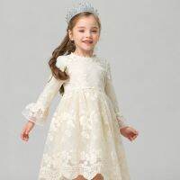 Baby Princess Unicorn Dress Cute Little Girls Spring Long Sleeves Clothes Kids Lace Unicorn Dresses fantasia unicornio menina  by Hs2023