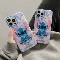 COD DSFGERTGRUER เคสป้องกันโทรศัพท์มือถือซิลิโคน ลายการ์ตูน Stitch กันกระแทก สําหรับ Apple 11 12 13 14 Pro Max 14Pro 13pro 12promax 14Promax 13Promax