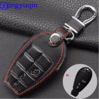 lujie jingyuqin Leather Car Key Cover Fob Cases For Dodge Challenger Charger Magnum Journey Ram Jeep Commander Grand Cherokee Chrysler