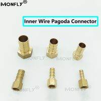 Inner Wire Pagoda Connector 6 8 10 12 14 16mm Brass Copper Water Garden Irrigation Inner Wire Hose Adapter