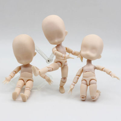 Buananmanga ศิลปินการ์ตูน DIY หุ่นของเล่นขยับได้มินิ1/12ตุ๊กตาเด็กทารกนู้ดวาดรูปตุ๊กตาขยับแขนขาได้ของเด็กทารกของเล่นตุ๊กตา