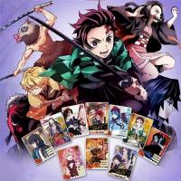 การ์ดสังหารอสูรตัวการ์ตูนสำหรับเด็กลายการ์ตูน Tcg Hoy ของ Kamado Tanjirou ของขวัญวันเกิดของเล่นต่อสู้เกมกระดาน