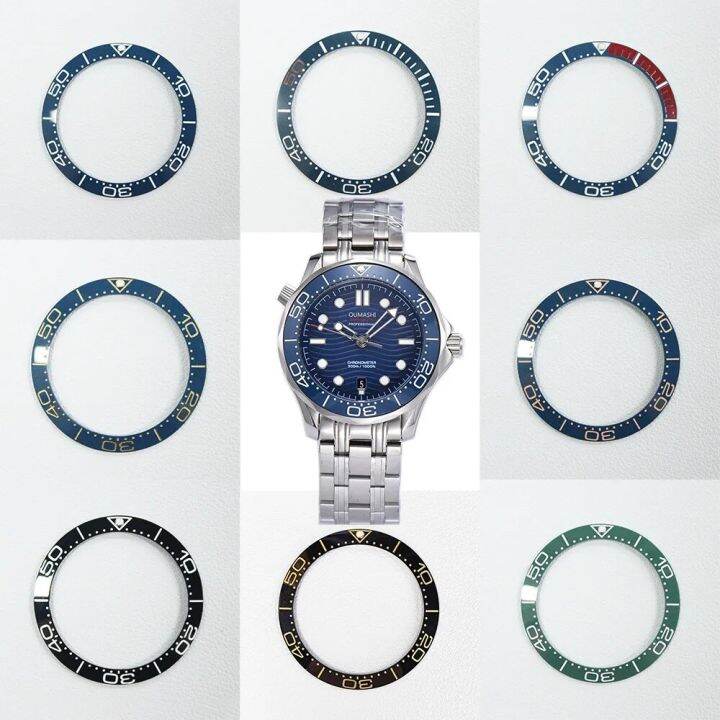 38Mm Retro Watch Ring Ceramic Bezel Insert Ring For SUB Watch 40Mm Case