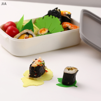 JIA 1ชุดใบ Bento จานถ้วยอาหารกลางวันแยกซูชิข้าวลูกเสื่อตกแต่งอุปกรณ์เสริม