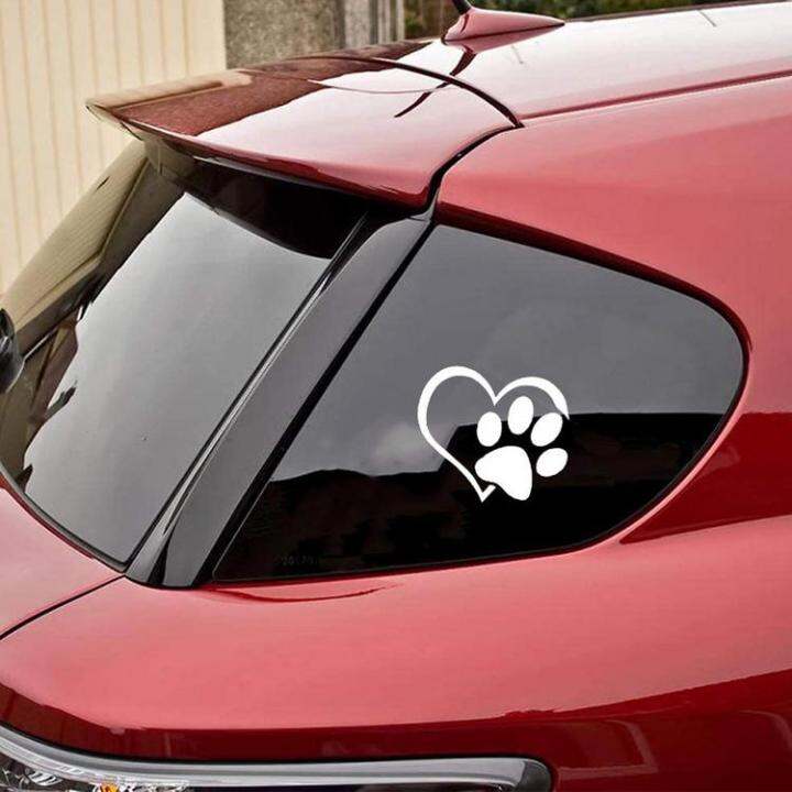 heart-decals-for-cars-waterproof-automotive-dog-paw-print-stickers-footprint-decals-for-trucks-walls-hotels-decoration-cute-love-stickers-for-restaurants-window-laptops-greater