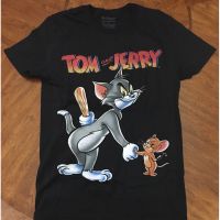 OO  พิมพ์ลาย เสื้อยืดแขนสั้นลําลอง คอกลม พิมพ์ลายการ์ตูน Hannaba Bella TV Tom and Jerry พลัสไซซ์ เหมาะกับการเล่นฟิตเนส แฟชัS-5XL