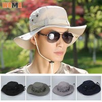 WOMA ผู้ชายกลางแจ้งหมวกชาวประมงรอบ Brim Visor หมวกตกปลากลางแจ้ง Bennie หมวก Camouflage หมวกแก๊ป