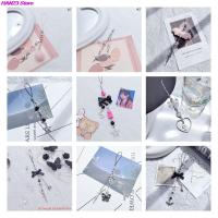 Pink Y2K Phone Charms Pendant Kawaii Key Chain For Bag iPhone Samsung Cute Accessories Women Girl Strap Lanyard Beaded Ins Korea