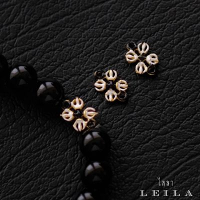 Leila Amulets วชิรัม Baby Leila collection สีขาวดำ (พร้อมกำไลหินฟรีตามรูป)