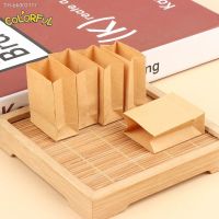 ✚ 5Pcs/Lot 1/12 Dollhouse Miniature Bread Food Packaging Paper Bag Kraft Paper Bag Dolls DIY Decor Toy Shopping Bag Model Ornament