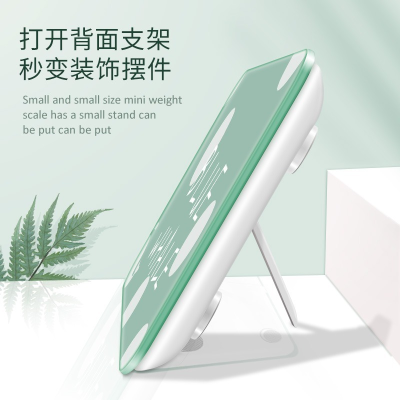 Cute Portable Body Scales Fat Weight Colorful USB Charging Weight Scale Digital LED Display Basculas Bathroom Products