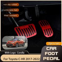 AT Car Foot Pedals For Toyota C HR CHR C HR AX10 AX50 2017 2018 2019 2020 2021 2022 Gas Brake Stainless Steel Pedal Cover 2 PCS