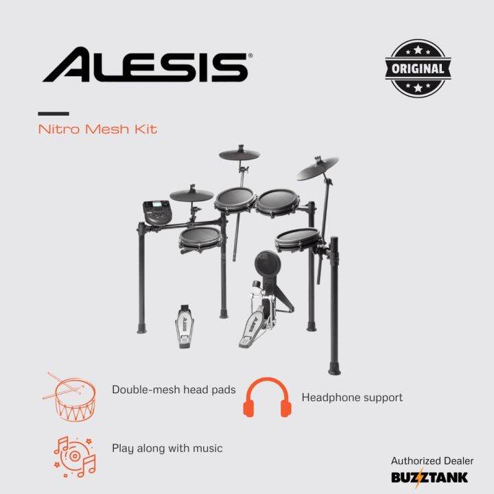 Alesis Nitro Mesh Electronic Drum Set Digital Drum Drumkit Lazada