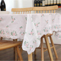 FSISLOVER Pastoral Cotton Tablecloth Retro Table Cover for Table Embroidery Rectangle Cloth Obrus Tafelkleed man de mesa