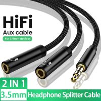 Headphone Splitter Cable 3.5mm Y Audio Jack Splitter Extension AUX Cable 3.5mm Male/Female to 2 Port 3.5 mm Male/Female AUX Cord Cables