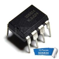 10ชิ้น SD6834 DIP-8 SD 6834 DIP8ชิปสลับพลังงานชิป IC ใหม่ต้นฉบับ