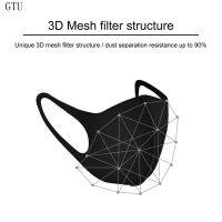 GTU หน้ากากกันฝุ่นแบบใช้ซ้ำได้,อุปกรณ์ป้องกันใบหน้าแบบครึ่งหน้าสำหรับเล่นกีฬาสำหรับขัดสวนและทำความสะอาดเครื่องเลื่อย