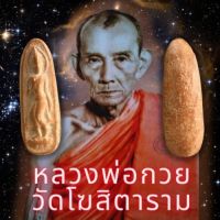 พระปางลีลาหลวงพ่อกวย (เนื้อแดง)