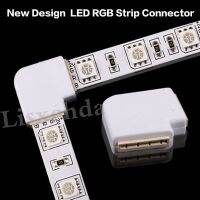 [HOT JJRQQZLXDEE 574] ใหม่2016 5X4 Pin LED Connector L รูปร่างสำหรับเชื่อมต่อมุมมุมขวา10มม. 5050 LED Strip Light RGB สี