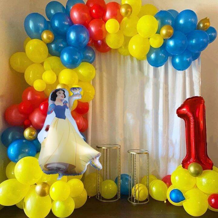 A Set Snow White Disney Princess Theme Party Balloons Arch Garland Kit ...