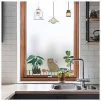 Let go light translucent opaque electrostatic self-adhesive glass sticker bathroom bedroom kitchen living room partition window film