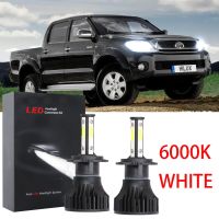 ชุดหลอดไฟหน้าฮาโลเจน LED 6000K 2012 2013 แบบเปลี่ยน สําหรับ Toyota Hilux VIGO 2005-2011 2PCS