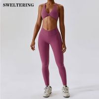 Seamless Tracksuit Yoga Set Workout Outfits for Women 2 Piece Sport Bra High Waist Shorts Yoga Leggings Sets Fitness Gym Clothin Protective Gear