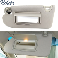 สีเทา Beige Sunvisor ซ้ายขวาผู้โดยสารด้านข้างรถ Sun Visor Shade สำหรับ Nissan Altima 2013 2014 2015 2016 2017 2018