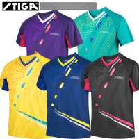 2021 stiga national team men women Table tennis clothes sportswear quick dry t-shirt ping pong Sport Jerseys top