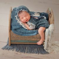 、‘】【= 2 Pcs/Set New Children Photography Clothing Knit Hat Clothes Newborn Full Moon Baby Photo Props