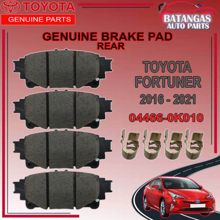 TOYOTA GENUINE BRAKE PAD for Toyota Fortuner 2016 2021 (REAR) Part No