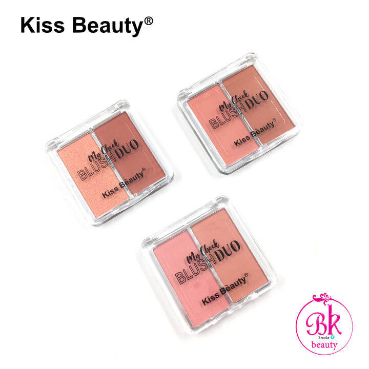 kiss-beauty-บลัชออนปัดแก้ม-2-สี-เนื้อสัมผัสเนียนนุ่ม-nbsp-บลัชออน-จากแร่ธาตุธรรมชาติ-ติดทนนาน-เครื่องสำอาง-ปัดแก้ม