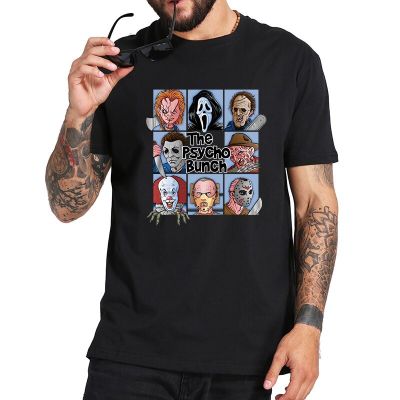 Mens Movie Shirt Classic Movie Killers Series Print TShirt Women Men Halloween Gothic Clothes Punk Cool Top Ropa Hombre Custom XS-6XL