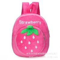 Cross-border childrens backpack kindergarten baby 1-4 years old small backpack plush schoolbag cute cartoon backpack wholesale bag