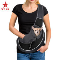 【 Ready Stock ] 】Pet Carrying Bag Sling Carrier Bag Portable Comfortable Breathable Hand Free Shoulder Crossbody Bag