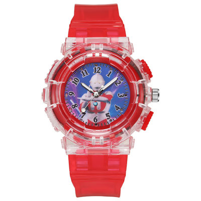นาฬิกาของเล่นนาฬิกา LED สำหรับเด็กนาฬิกาของเล่นกระพริบส่องสว่างการ์ตูนอุลตร้าแมนสำหรับนาฬิกาของเล่น