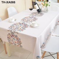 Rectangular antependium high-grade iron with thick waterproof and oil tablecloth contracted contemporary style new tea mat