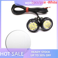 WJINS 2ชิ้นไฟ LED รูปนกอินทรีสำหรับรถยนต์4014 12SMD 23มม. ไฟสำรองไฟสัญญาณเลี้ยวสำหรับรถยนต์ไฟป้ายทะเบียนอัตโนมัติ