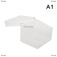 Snoopy กล่องใส่บัตรรูปภาพ kpop 2ช่อง 6ช่องกล่องใส่ของสี่เหลี่ยมใส