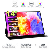 14 "นิ้วแบบพกพา Gaming Monitor จอแสดงผล Mini HDMI USB หน้าจอ IPS สำหรับแล็ปท็อป X Series X PS4 Switch PC