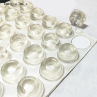 Longjia Tools 12 PCS CLEAR self adhesive stopper ยางกันกระแทกตู้กันชนซิลิโคน