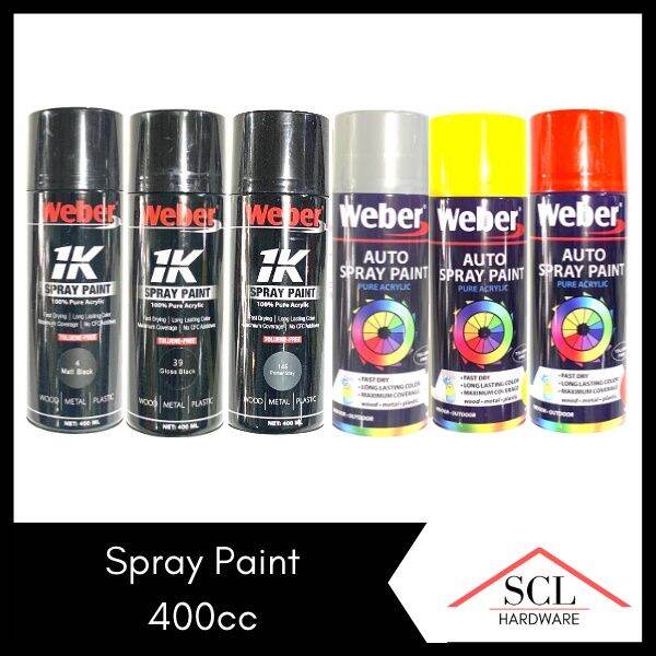 WEBER Auto Spray Paint 400cc (Other colors available) Lazada PH