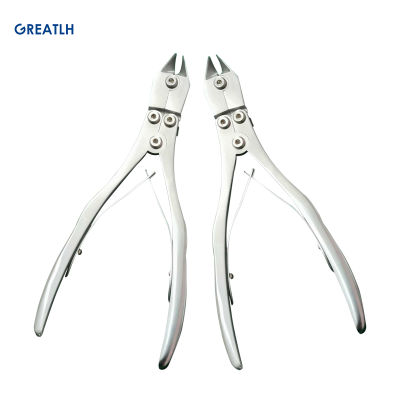 1Pcs Titanium Cage Shear Cutter Orthopedic Double Joint Steel Wire Cutter Bone Practice Tools Veterinary Instrument
