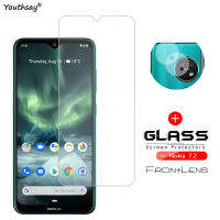 2PCS For Nokia 7.2 Glass For Nokia 7.2 6.2 5.3 2.3 8.3 1.4 Tempered Glass Camera Protector Screen Film Glass For Nokia 7.2 Glass